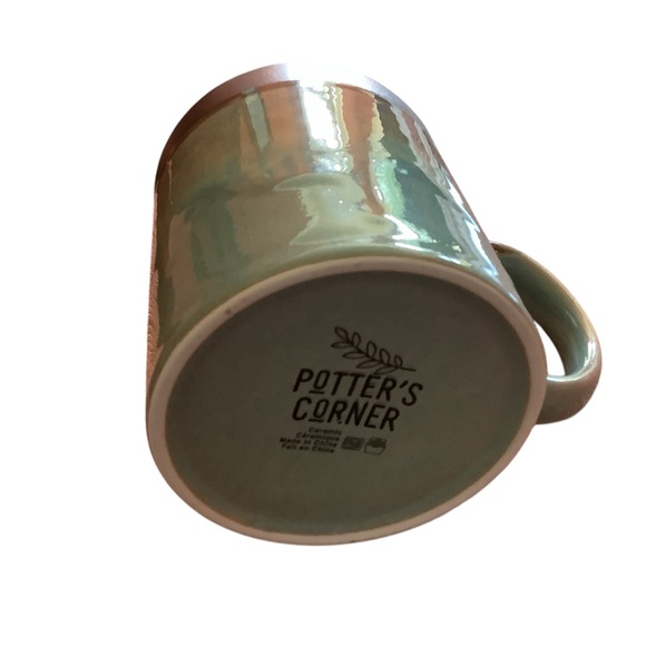 💥2/$24 or 3/$30💥 Potter’s Corner seafoam green ombre design mug NWOT - Picture 2 of 3